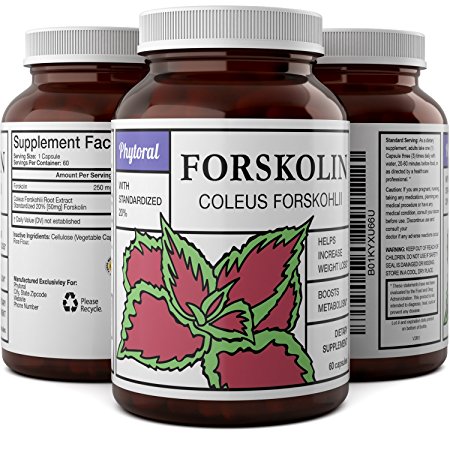 Pure And Potent Forskolin For Weight Loss - Diet Pills For Men And Women - Enhance Your Workout And Fitness Training - Build Lean Muscle And Burn Belly Fat - Natural Forskolin Extract Capsules