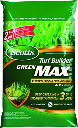 Scotts Turf Builder Green MAX Lawn Food - 5.7kg - 350m2 (3,767ft2)