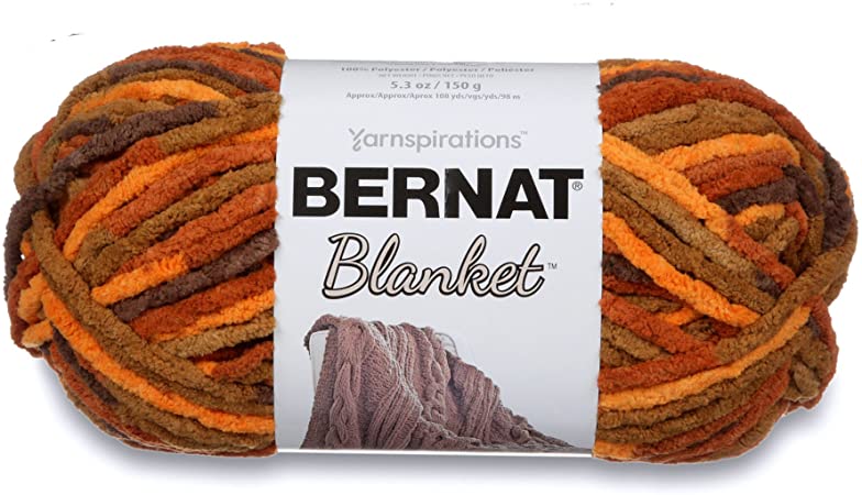 Bernat Blanket Super Bulky Yarn, 5.3oz, Guage 6 Super Bulky, Fall Leaves