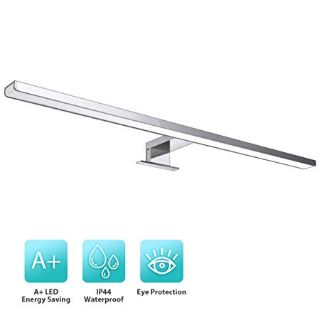 KINGSO LED Mirror Light IP44 Bathroom Mirror Cabinet Light Neutral White 230V 10W 800LM Product Length 600mm Easy to Install [Energy Class A ]