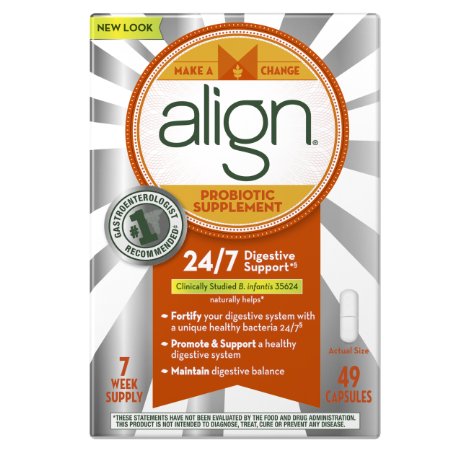 Align Probiotic Supplement Capsules, 49 Count
