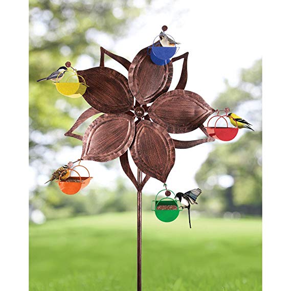Ferris Feeder Bronze Single Wheel Flower