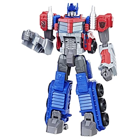 Transformers Toys Heroic Optimus Prime Action Figure -Timeless Large-Scale Changes Into Toy Truck for Kids 6 and Up, 11-inch