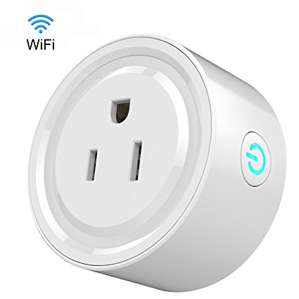 Smart Plug Mini Outlet, Vexverm Wireless WiFi Switch Smart Timing Socket, No Hub Required, Works with Amazon Alexa, Remote Control your Devices from Anywhere