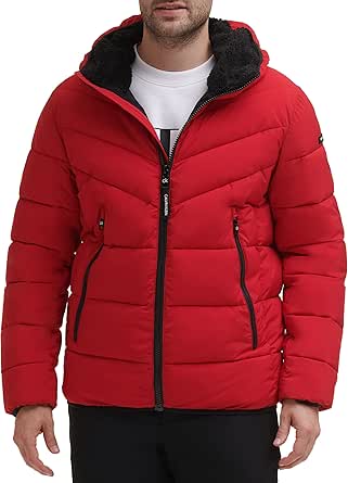 Calvin Klein Men's Snap Front Puffer Jacket