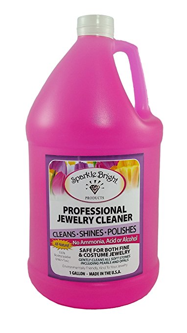 Sparkle Bright All-Natural Liquid Jewelry Cleaner - One Gallon (128oz.)