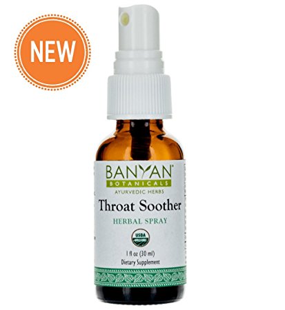 Banyan Botanicals Throat Soother Herbal Spray, USDA Organic, Ayurvedic Formula Designed To Support Throat Comfort and Well-Being