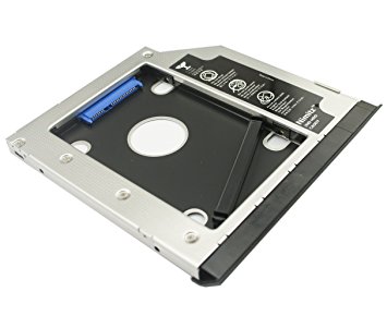 Nimitz 2nd HDD SSD Hard Drive Caddy Adapter for Dell E6430 E6530 E6420 E6520 E6320 E6330 Modular Bay with Ejector