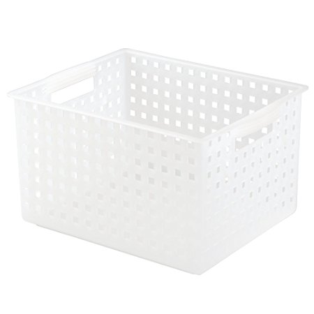 InterDesign 14-1/4 by 11-1/4 by 8-1/2-Inch Basic Basket, Clear