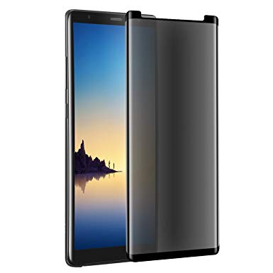 Galaxy Note 8 Privacy Screen Protector, iwolf Note 8 Premium [3D Curved] [Case Friendly] [Anti-Scratch] 9H Hardness Tempered Glass Film Screen Protector for Samsung Galaxy Note 8