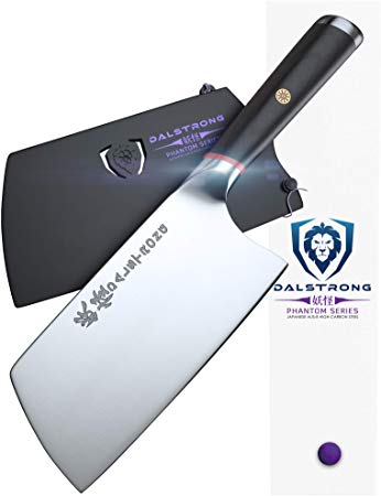 DALSTRONG Phantom Series - Japanese High-Carbon - AUS8 Steel - Sheath (7" Cleaver)