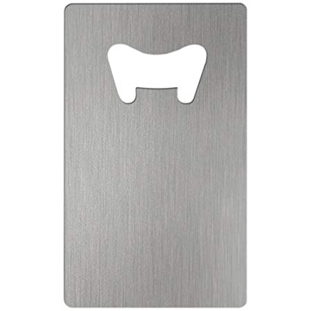 Credit Card Style Stainless Steel Bottle Openers 25 Count