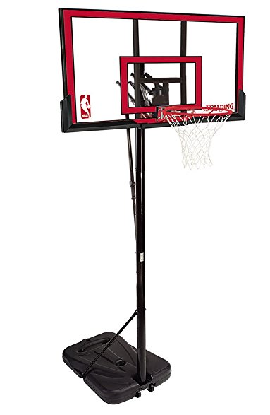 Spalding NBA Portable Basketball System - 48" Polycarbonate Backboard