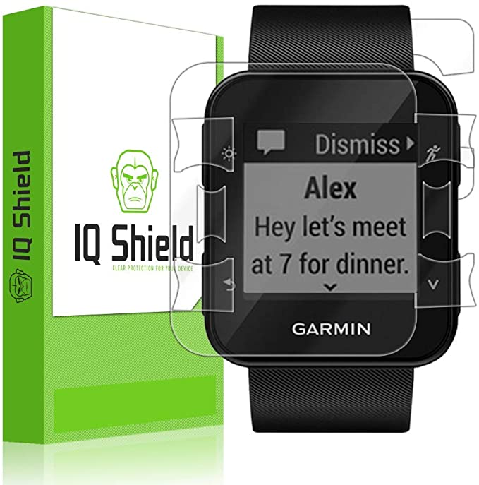 IQ Shield Full Body Skin Compatible with Garmin Forerunner 35   LiQuidSkin Clear (Full Coverage) Screen Protector HD and Anti-Bubble Film