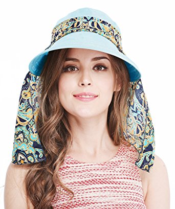 Wide Large Brim Sun Hat Summer UV Protection Thin Hat 2 in 1 Beach Sun Hat