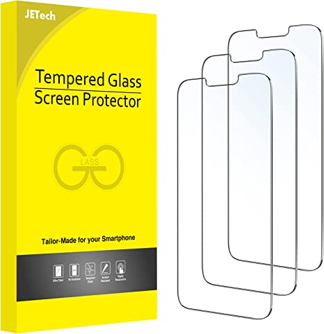 JETech Screen Protector for iPhone 14 6.1-Inch, Tempered Glass Film, 3-Pack