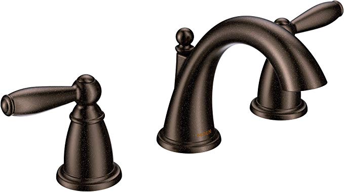 Moen T6620ORB Brantford Two-Handle 8 in. Widespread Bathroom Faucet Trim Kit, Valve Required, Oil-Rubbed Bronze