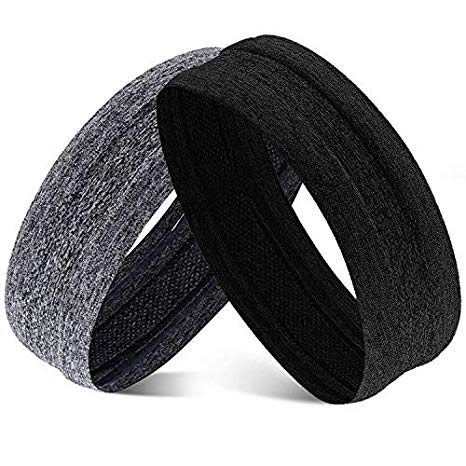 Obacle Headbands for Men Women Sweat Bands Headbands Non Slip Thin Lightweight Breatheable Durable Head Band Outdoor Sports Workout Yoga Gym Running Jogging Exercise Motorcycle Riding Cycling Hiking