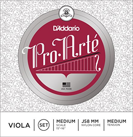 D'Addario Pro-Arte Viola String Set, Medium Scale, Medium Tension