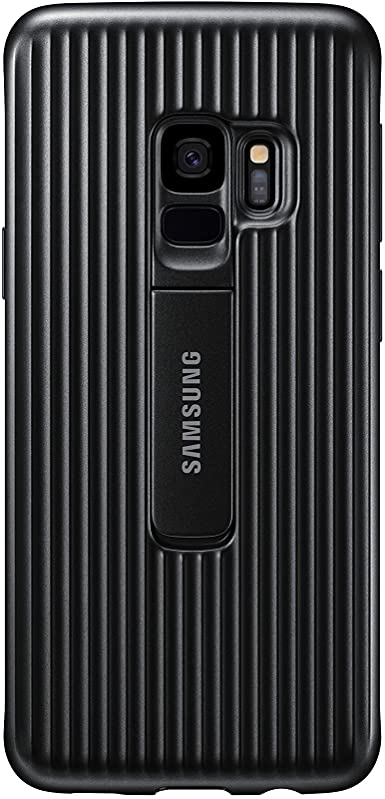 Samsung Galaxy S9 Rugged Military Grade Protective Case with Kickstand, Black - EF-RG960CBEGUS