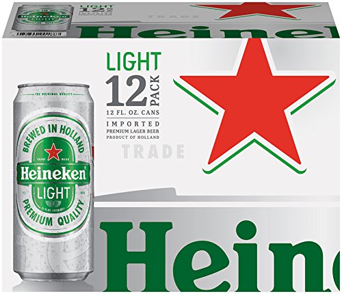 Heineken Light Beer cans, 12pk, 12 oz