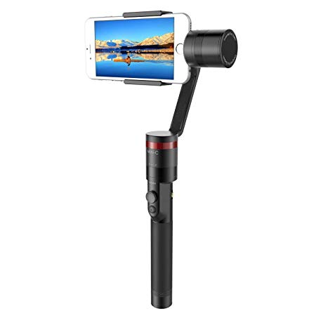 Elecwave 3-Axis Handheld Gimbal Stabilizer EW-Mini C Multi-Functional Camera Mount for Smartphone Within 6" Screen, Such as iPhone X / 8/7 / 7 Plus / 6S / 6 Plus and More