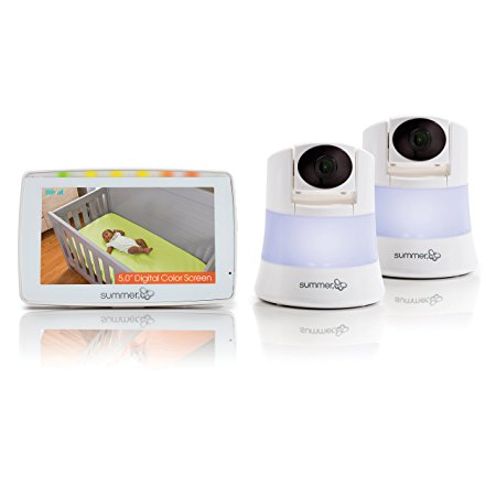 Summer Infant WIDE VIEW 2.0 DUO Digital Color Video Baby Monitor Set