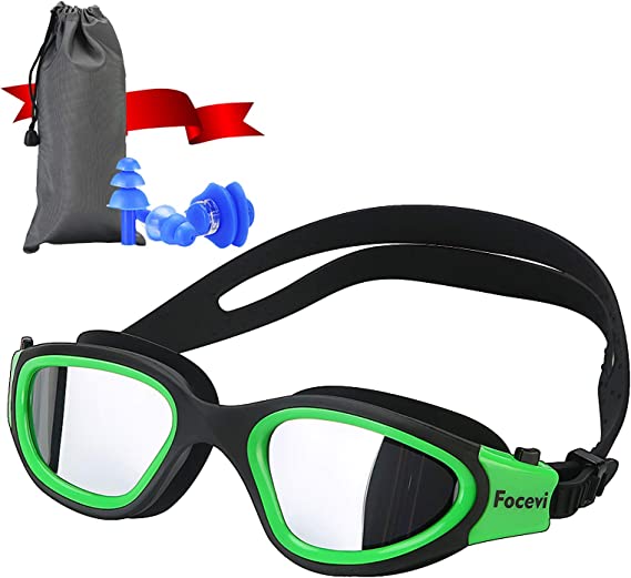 Focevi Swimming Goggles for Men/Women,Anti-Fog Anti-UV Adult Swim Goggles, Boys/Girls/youth Swim Goggles, Swimming Glasses