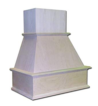 Traditional Chimney Style Range Hood, 36", Maple - by Castlewood