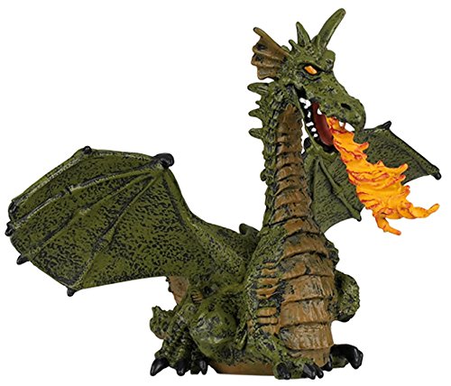 Winged Dragon with Fire (Winged Blue or Green Dragon; Colors may vary)