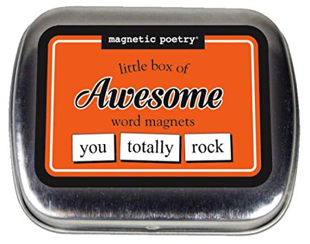 Magnetic Poetry - Little Box of Awesome Kit - Words for Refrigerator - Write Poems and Letters on The Fridge - Made in The USA