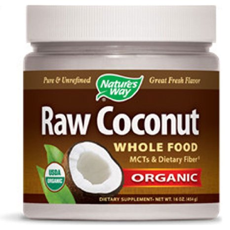 Natures Way Raw Coconut Organic -- 16 oz