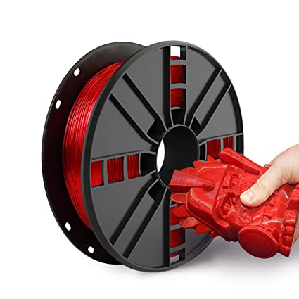 NOVAMAKER TPU Filament 1.75mm, Red Flexible TPU 3D Printer Filament with 20g Cleaning Filament, 2.0lbs Spool, Dimensional Accuracy  /- 0.05mm, 95A Soft TPU Red