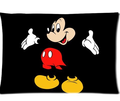Mickey Mouse Pillowcases Custom Pillow Case Cushion Cover 20 X 30 Inch Two Sides
