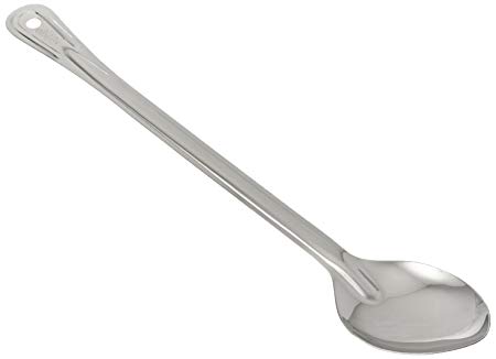 Winco Solid Stainless Steel Basting Spoon, 18-Inch