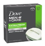 Dove MenCare Body and Face Bar Extra Fresh 4 oz 10 Bar
