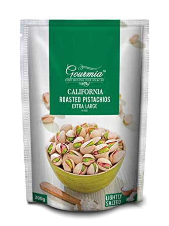 Gourmia California Roasted Pistachios Extra Large Lightly Salted 200g