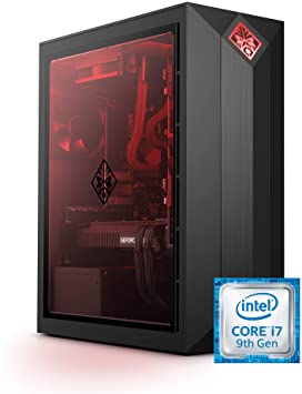 OMEN by HP Obelisk Gaming Desktop Computer, Intel Core i7-9700K Processor, NVIDIA GeForce RTX 2070 Super 8 GB, HyperX 16 GB RAM, 512 GB SSD, VR Ready, Windows 10 Home (875-1120, Black)