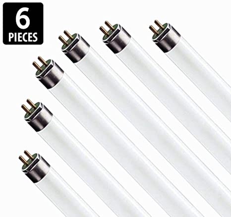 (6 Pack) F17T8/830 17W 24 Inch T8 Fluorescent Tube Light Bulb, 3000K Warm White, Medium Bi-Pin (G13) Base, 17 Watt T8 Light Bulbs