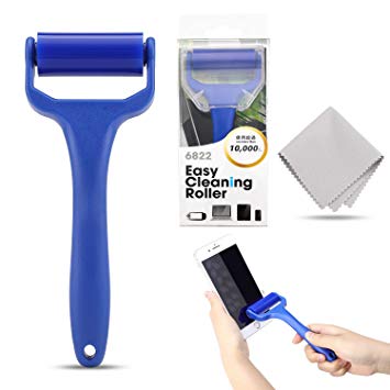 Hapurs Record Cleaner,Anti-Static Viscous Silicone Cleaning Roller for Record Clean,Screen Dust Remover Screen Fingerprints Cleaner for Cell Phones and Tablets,Washable & Reusable/More Than 10000