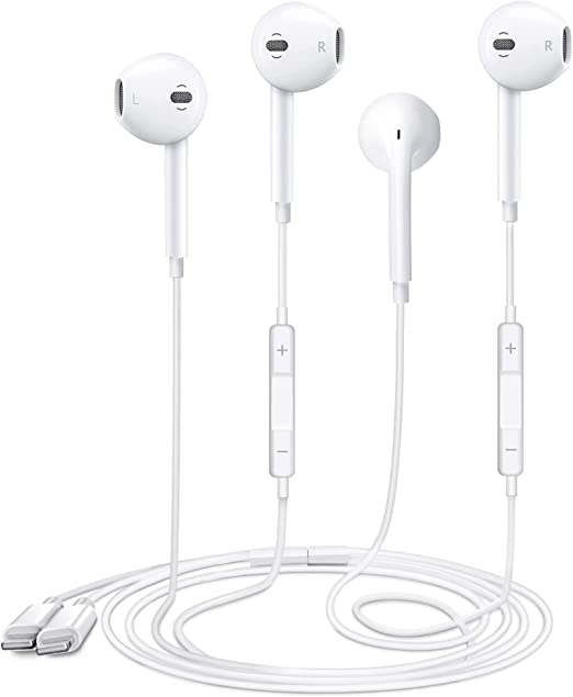 2 Pack-Apple Earbuds iPhone Headphones, Earphones with Lightning Wired Noise Isolating [Apple MFi Certified] Built-in Microphone & Volume Control Compatible with iPhone 12/11/XR/XS/X/7/7 Plus/8/8Plus