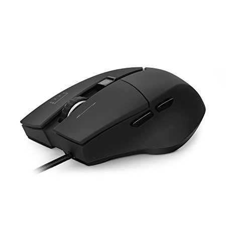 Velocifire V9 Ergonomic Gaming Mouse 9800 Laser Sensor Programmable RGB Wired Mouse Black