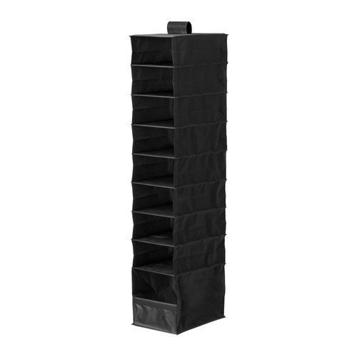 IKEA 603.062.72 SKUBB Hanging Organizer with 9 Compartments, Black