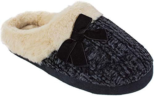 Chinese Laundry CL Women's Slippers, Winter Warm Knit Slip on Clogs with Memory Foam, Size Small to XL