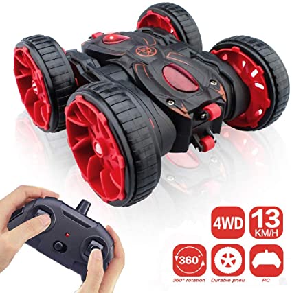 Remote Control Stunt Car, RC Car Toy All Terrain Off Road 4WD Double Sided Running, 360° Rotation & Flips Remote Control Car Toy Gift for Boys & Girls Aged 3 4 5 6 7 8 9 10 11 12