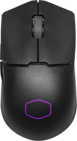 Cooler Master MM712 Wireless Gaming Mouse Black with Adjustable 19,000 DPI, 2.4GHz and Bluetooth Wireless, Ultraweave Cable, PTFE Feet, RGB Lighting and MasterPlus  Software