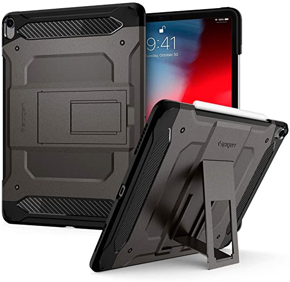 Spigen Tough Armor Tech Designed for iPad Pro 12.9 Case (2018) - Gunmetal