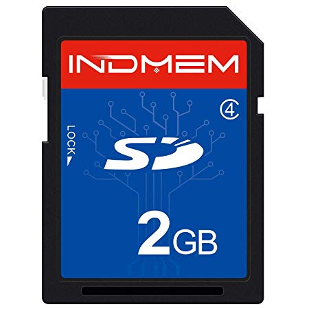 INDMEM 2GB SD Card Class 4 SLC Secure Digital Flash Memory Card 2G