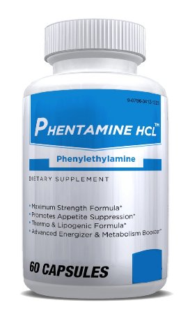PHENTAMINE HCL 375 Pharmaceutical Grade OTC Weight Loss Diet Pill -60ct Bottle-