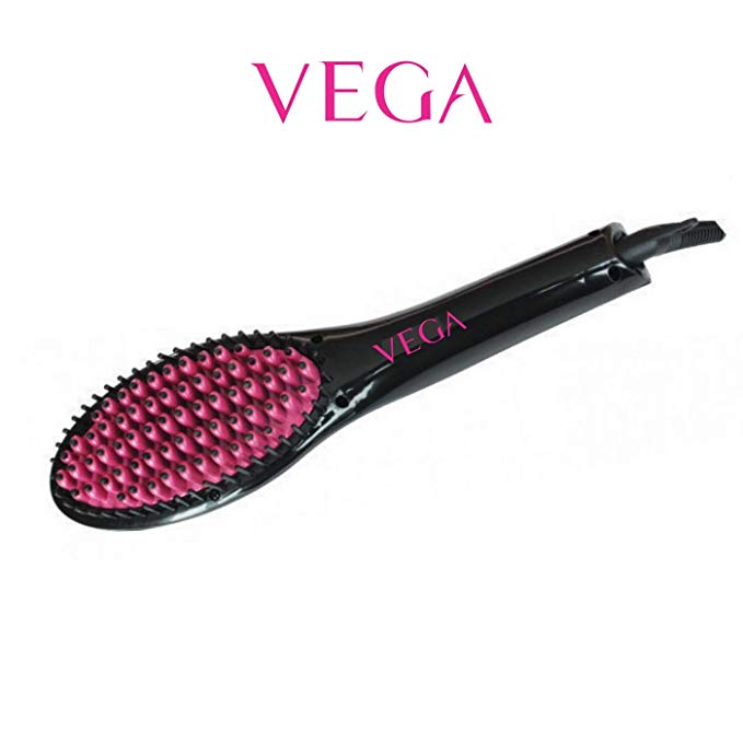 Vega VHSB-01 X-Glam Straightening Brush (Black)
